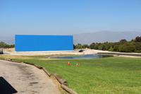 Los Angeles - Universal Studiotour - riesige Blue Screen Leinwand