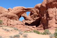 Doppelbogen im Arches-Nationalpark in Utah