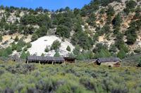 Die ersten Häuser der europäischen Siedler im Wilden Westen