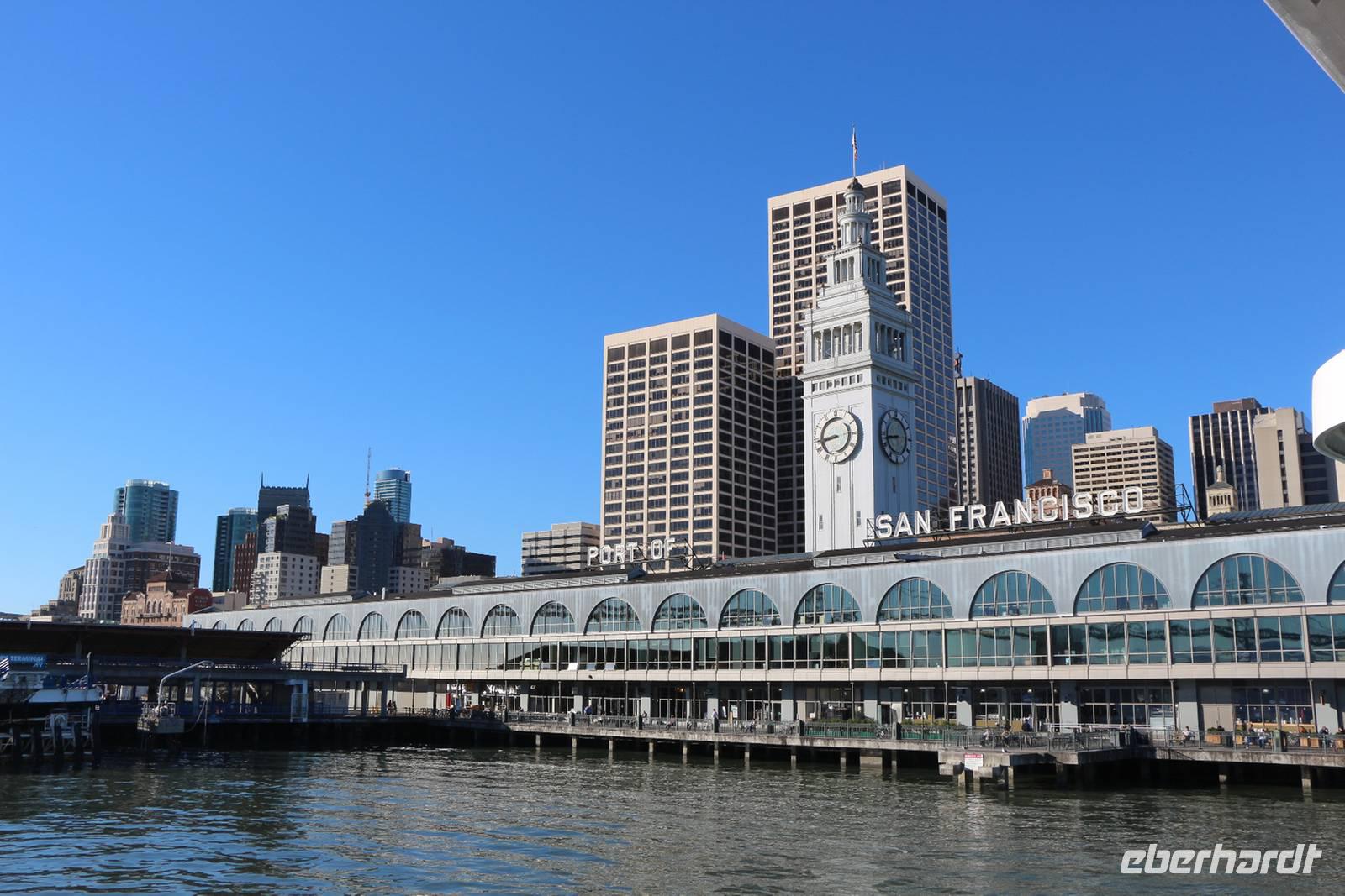 Ankunft im Hafen von San Francisco