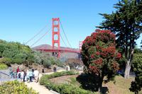 An der Golden Gate Bridge in San Francisco