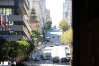 Cable Car Fahrt in San Francisco - hier gehts hoch!