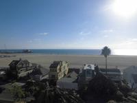 Blick auf den Strand von Santa Monica