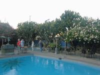 Im Hinterhof des Hotel Figueroa