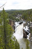 Upper and Lower Falls Yellowstone Nationalpark