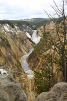 Upper and Lower Falls Yellowstone Nationalpark