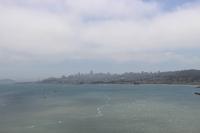 Blick auf San Francisco von der Golden Gate Bridge