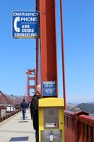 Notfall-Telefon auf der Golden Gate Bridge