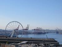 Blick auf den Hafen in Seattle