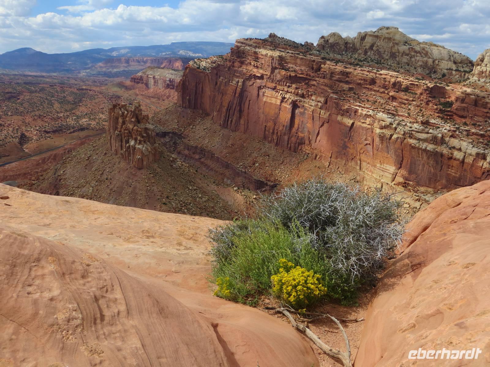 oberhalb des Castle im Capitol Reef