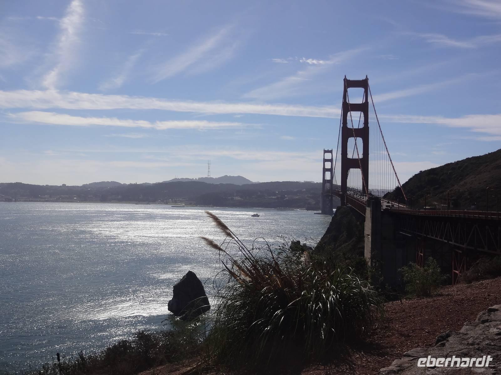 Blick vom Vista Point auf die Golden Gate Brücke