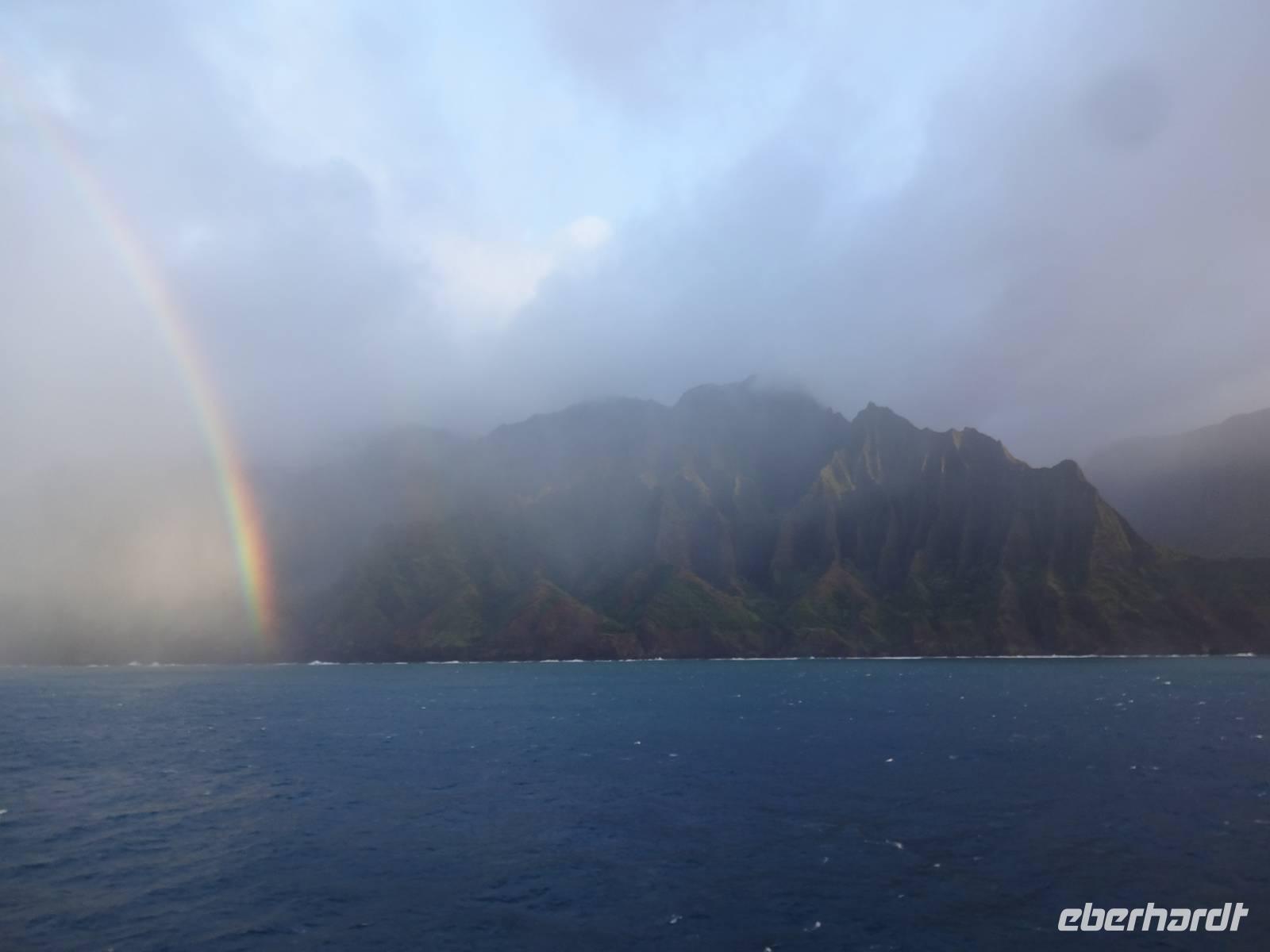 Kauai - Na Pali Küste mit Regenbogen