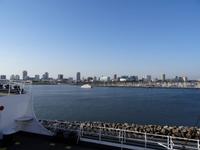Blick von der Queen Mary auf Long Beach