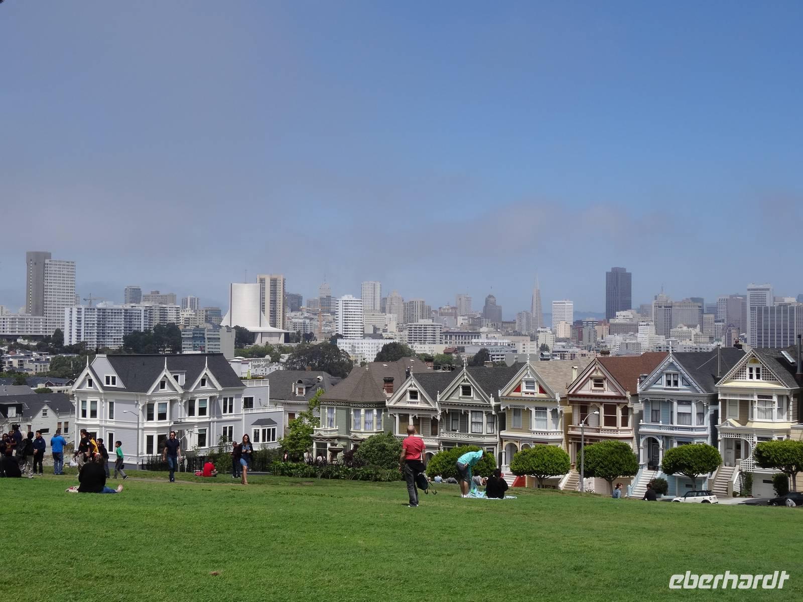 San Francisco - Painted Ladys am Alamo Square