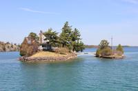 Bootsfahrt bei den Thousand Islands - Grenze zwischen USA und Kanada
