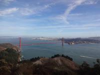 Blick auf die Golden Gate Bridge mit San Francisco