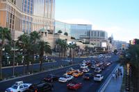 Las Vegas zur Abenddämmerung