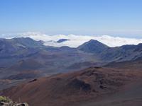Maui, Vulkan Haleakala -  angekommen und Blick in die Kraterlandschaft