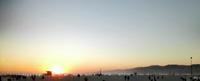 Sonnenuntergang am Strand von Santa Monica