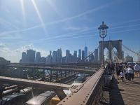 Spaziergang über die Brooklyn Bridge