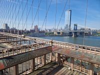 Spaziergang über die Brooklyn Bridge