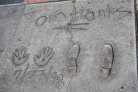 Tom Hanks' Hände und Füße
