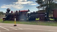 Weiterfahrt nach Deadwood - vorbei an historischen Zügen