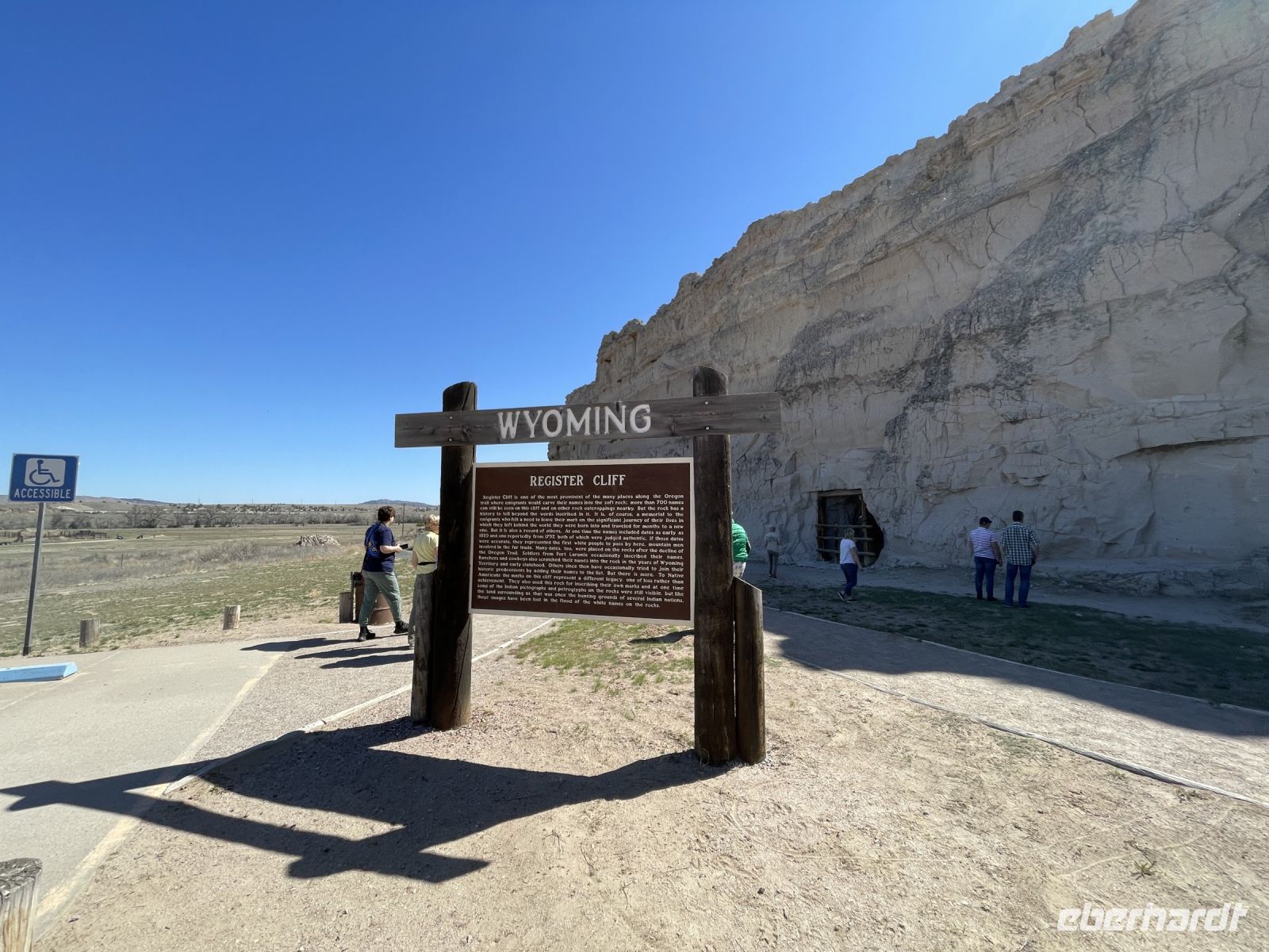 kurzer Fotostopp am REGISTER CLIFF STATE HISTORIC SITE