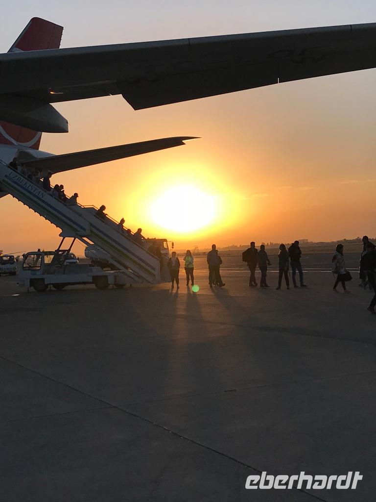 Ankunft in Taschkent