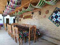 Teepause im Restaurant Farrux in Chiwa