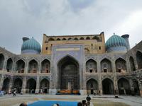 Im Innenhof der Sherdor-Medrese, Registan in Samarkand