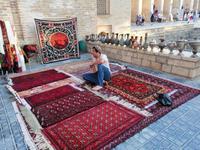 Teppichhändler in Buchara