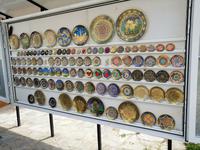 Kunsthandwerk im Innenhof von Sitorai Mohi Xosa, bei Buchara