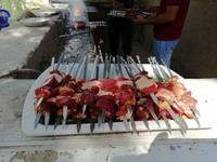 Mittagspause in der Wüste Kizilkum, Fahrt nach Buchara