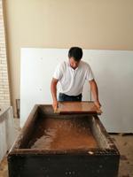 Seidenpapier-Werkstatt von Toshev Davron, Buchara