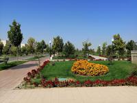 Parkanlage vom Darat-Tilawat-Komplex, Schachrisabs