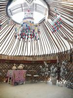 Besuch einer usbekischen Großfamilie auf dem Weg nach Samarkand