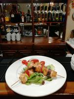 Abendessen im Restaurant Xan Atlas, Samarkand