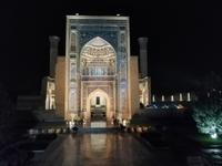 Gur-Emir-Komplex abends, Samarkand