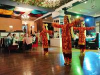 Abschiedabendessen mit Folklore im Restaurant Tamri, Taschkent