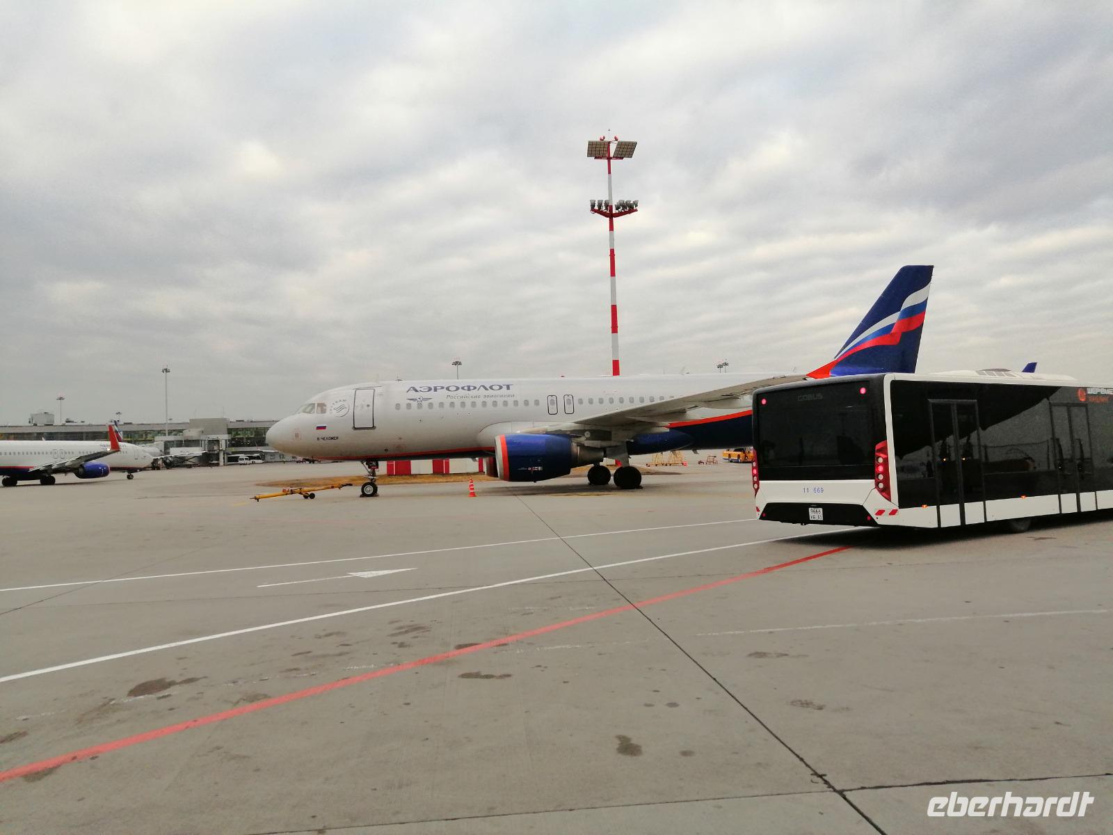 Heimreise mit Aeroflot über Moskau