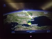 Die Flugstrecke von Berlin nach Istanbul