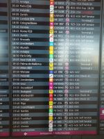 Abfluginfo für unseren Flug nach Istanbul