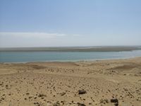 Blick auf Amudarja: im Hintergrund ist Turkmenistan