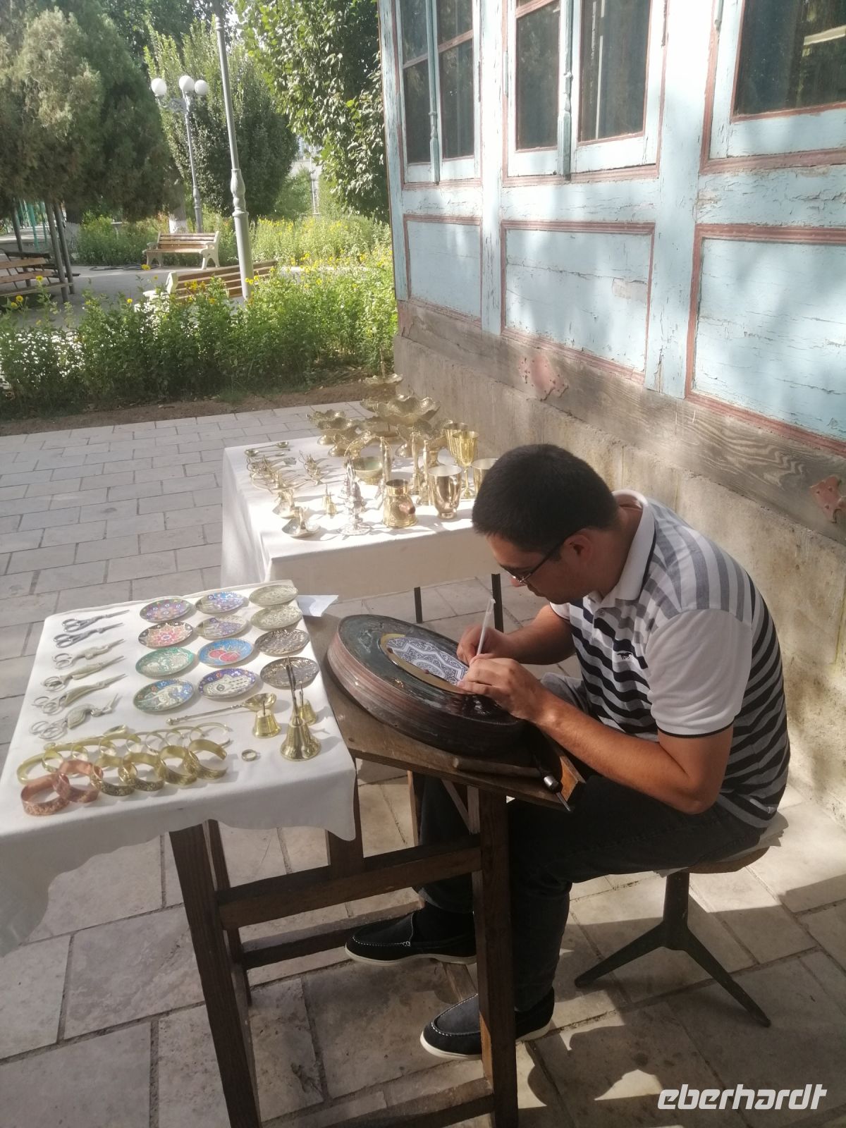 Handwerker bei der Arbeit: Palast Sitorai-Mokhi-Khosa, Buchara