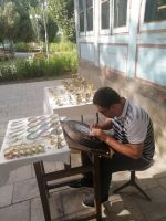 Handwerker bei der Arbeit: Palast Sitorai-Mokhi-Khosa, Buchara