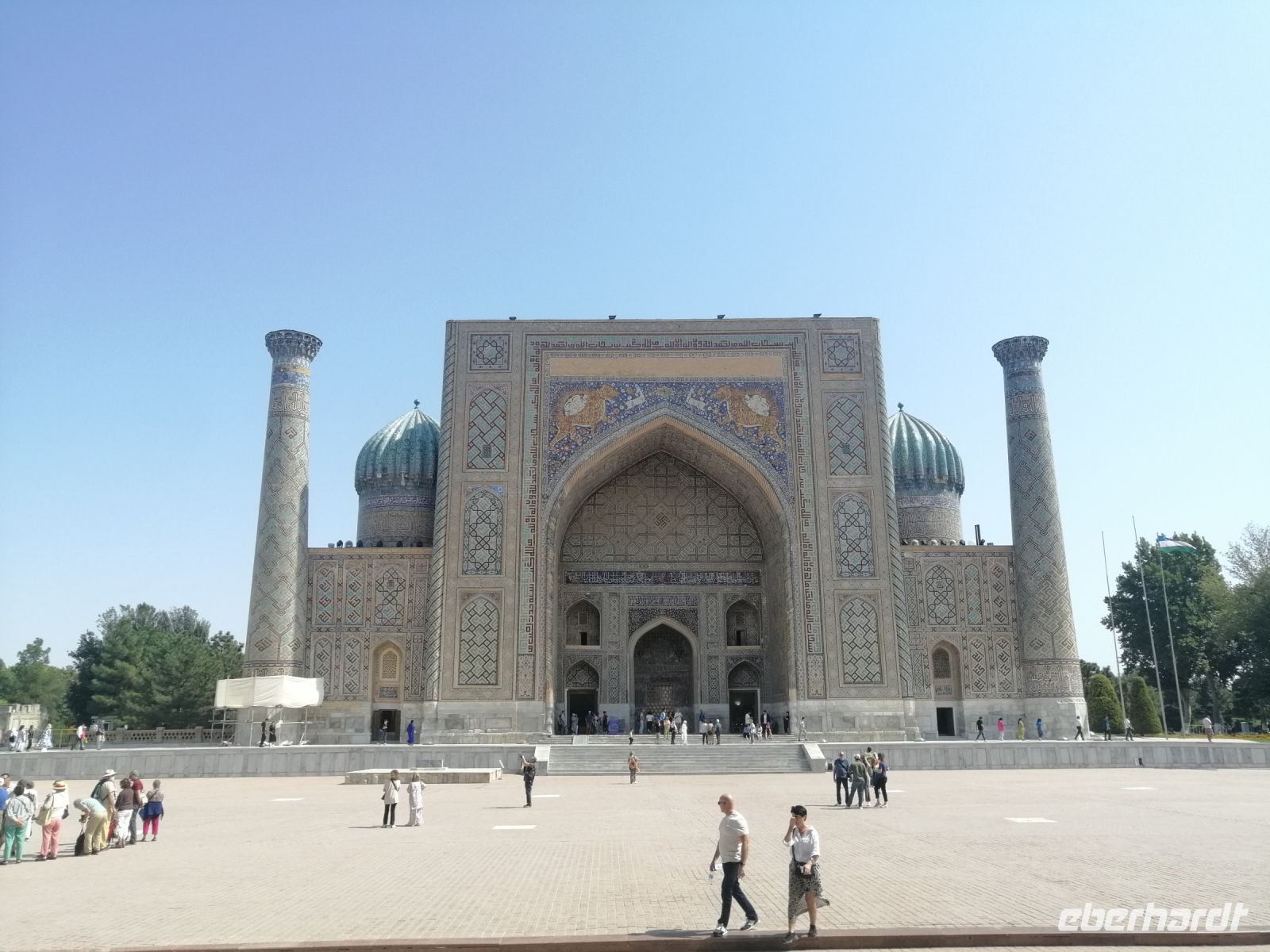 Registan-Platz - die Schir-Dor-Medrese, Samarkand
