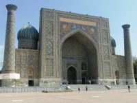 Registan-Platz - die Schir-Dor-Medrese, Samarkand
