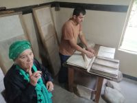 Seidenstoff-Papierfabrik: Erläuterung der Arbeitsprozesse, Samarkand