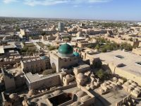 Blick auf die Altstadt Itchan-Kala vom Minarett Islam-Khodja, Chiwa